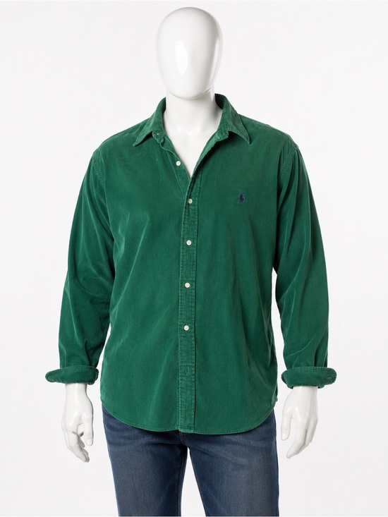 Ralph Lauren Other - Ralph Lauren Blake Green Corduroy Button Down Shirt 100% Cotton Men’s Large